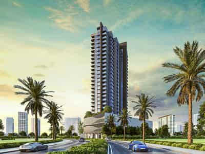 New residence CENTURY with a swimming pool in the prestigious area of Business Bay, Dubai, UAE