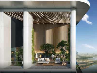 New high-rise residence Claydon House with three swimming pools, a lagoon and a promenade, Nad Al Sheba 1, Dubai, UAE