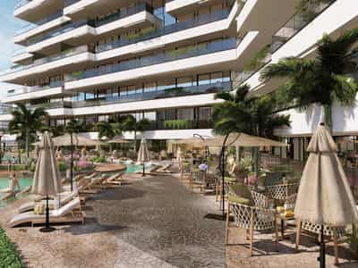 New Trinity Residence with a swimming pool and a water park, Arjan-Dubailand, Dubai, UAE