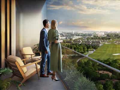 Новый комплекс меблированных апартаментов Fairway Residences с бассейнами и видами на поле для гольфа, Dubai Sports City, Дубай, ОАЭ