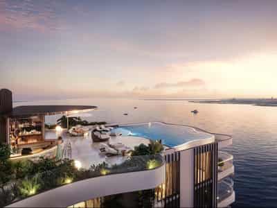 New waterfront complex The Pier Residences with swimming pools close to Downtown Dubai, Dubai Maritime City, Dubai, UAE