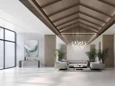 New Riviera Lodge Residence with a swimming pool, a tennis court and around-the-clock security, JVC, Dubai, UAE