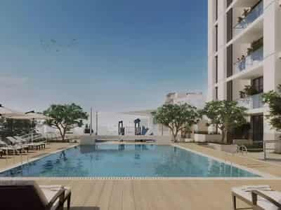 New Riviera Lodge Residence with a swimming pool, a tennis court and around-the-clock security, JVC, Dubai, UAE