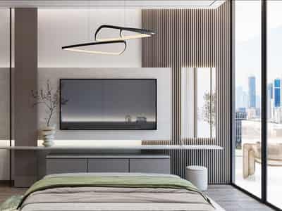 Apartments in the new Park Meadows residence with a swimming pool and parks in the heart of Dubailand area, Dubai