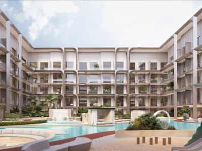 Apartments in the new residence One Beverly with pools, a mini-golf course in the area with developed infrastructure Arjan-Dubailand, Dubai