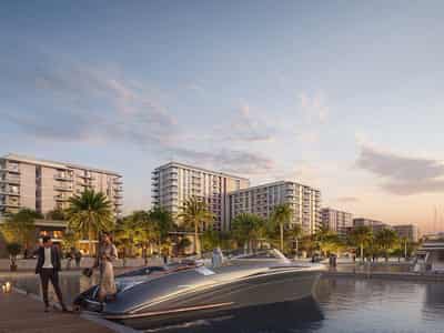Новый жилой комплекс Porto View на берегу моря с бассейном, Port Rashid, Дубай, ОАЭ