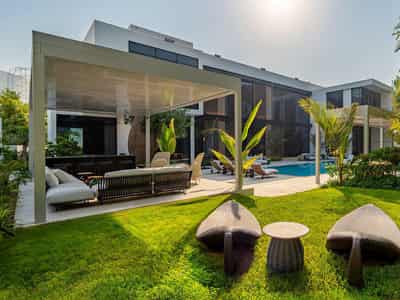 Furnished villa R9 Mansion with a swimming pool and a garden, Al Barari, Dubai, UAE
