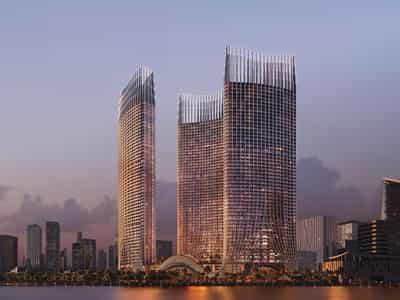 Новый жилой комплекс Skyrise с пляжем, бассейнами и полем для гольфа рядом с Бурдж Халифа, Business Bay, Дубай, ОАЭ