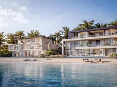 Новый комплекс Beach Villas с прямым выходом на пляж и водными спортивными объектами, Palm Jebel Ali, Дубай, ОАЭ