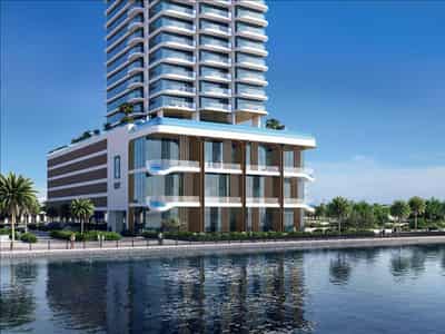 Townhouses in a new residence LIV Maritime with swimming pools, a mini golf course and panoramic views, Dubai Maritime City, Dubai, UAE