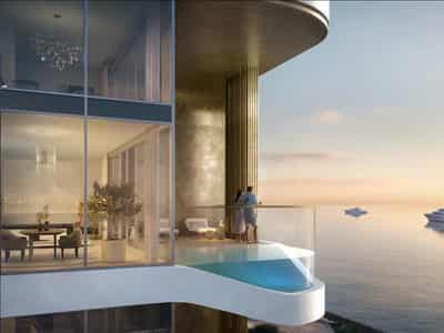Townhouses in a new residence LIV Maritime with swimming pools, a mini golf course and panoramic views, Dubai Maritime City, Dubai, UAE