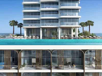 Townhouses in a new residence LIV Maritime with swimming pools, a mini golf course and panoramic views, Dubai Maritime City, Dubai, UAE