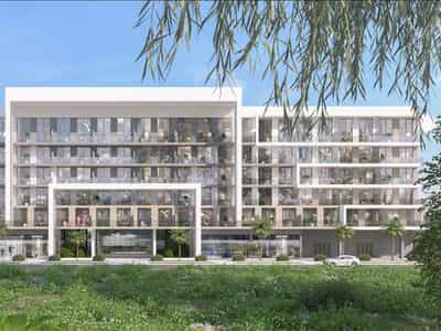 Новая резиденция Laya Courtyard с бассейнами и зоной отдыха на крыше рядом с гольф-клубом, Dubai Studio City, Дубай, ОАЭ