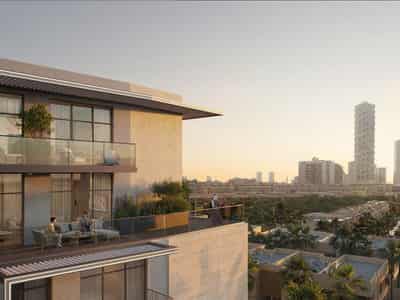 New project IR1DIAN PARK with swimming pools and a clubhouse in the prospective area of JVC, Dubai, UAE