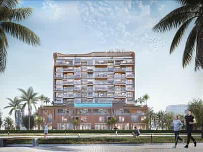 Новый жилой комплекс Bonds Avenue Residences с бассейнами, мини-гольфом и садами, Dubai Islands, Дубай, ОАЭ