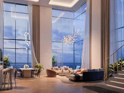Duplex apartments in new Sensia Residence with panoramic views, swimming pools and co-working spaces, Port Rashid, Dubai, UAE