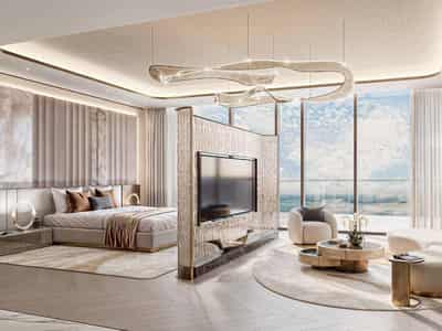 New Safa Gate Residence with spa areas and green gardens close to Burj Khalifa, Safa Park, Dubai, UAE
