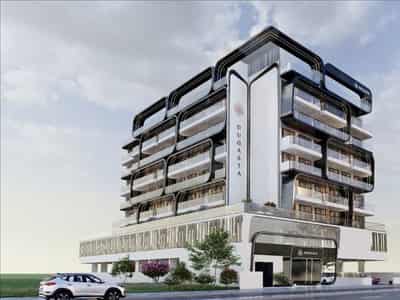 New residence Moonsa 2 with a swimming pool in the prestigious area of Dubai International City, Dubai, UAE