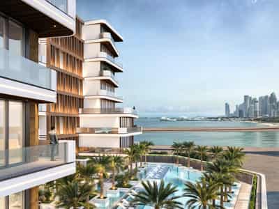New Luzora Residences with a swimming pool and golf carts for transportation about the island, 3 minutes from the beach, Dubai Islands, UAE