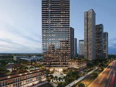 High-rise residential complex Albero with first-class infrastructure in the Dubai Creek Harbor area, UAE