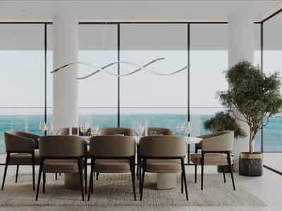 New residential complex Rena Townhouse with a roof-top swimming pool and a direct access to the beach, Dubai Islands, Dubai, UAE