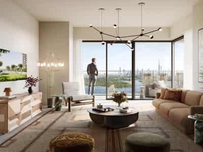New Altan Residence with an infinity pool and a multifunctional room, Green Gate District, Dubai, UAE