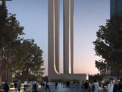 New project Akala Hotel & Residences with a swimming pool, parks and lounge areas, DIFC, Dubai, UAE