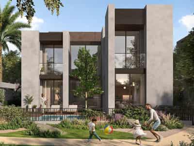 New complex Athlon Premium Villas with swimming pools, parks and a club, Dubailand, Dubai, UAE