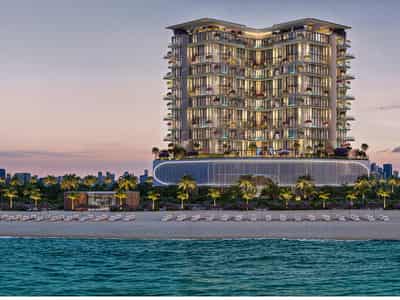 New project VILLA DEL GAVI with 2 infinity pools and a direct access to the beach, Dubai Islands, Dubai, UAE