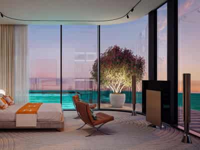 New project VILLA DEL GAVI with 2 infinity pools and a direct access to the beach, Dubai Islands, Dubai, UAE
