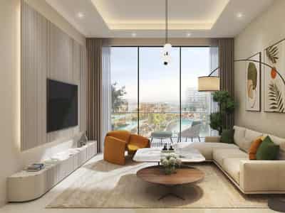 New project DAMAC Riverside Views with s clubhouse and a kids' adventure park in the prestigious area of Dubai, UAE