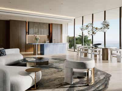 Новый проект Silena с прямым выходом на пляж и инфинити-бассейном, Dubai Islands, Дубай, ОАЭ