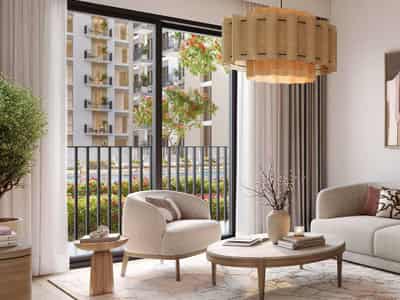 New project Fiori Residences with a swimming pool, kids' playgrounds and easy access to the main park, Town Square, Dubai, UAE