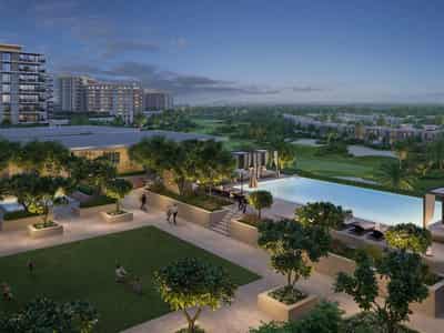 Новый проект Golf Hills с полем для гольфа и бассейнами рядом с международным аэропортом, Dubai South, Дубай, ОАЭ