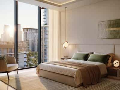 Новый проект City Walk Crestlane 4|5 с бассейнами, лужайками и водными украшениями, Al Wasl, Дубай, ОАЭ