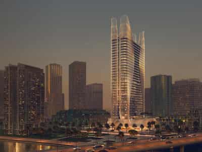 1 new flats in residential complex Binghatti Skyhall in Business Bay