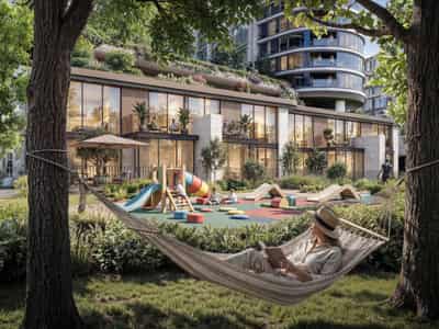 154 new flats in residential complex The Woods Abode in Al Yufrah 1