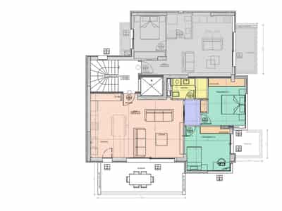 New apartments in a residential complex with a parking, Tris Gefires, Athens, Attica, Greece