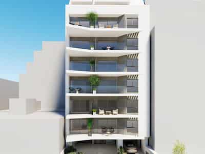 New apartments in a modern residential complex with a parking, the center of Athens, Attica, Greece