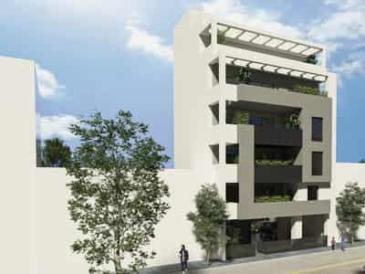 New residential complex with an elevator and a parking in Nea Smyrni, Attica, Greece