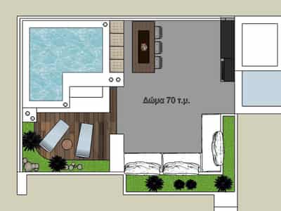 New apartments in a residential complex with a parking, Alimos, Attica, Greece