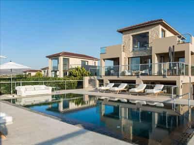 Complex of furnished villas with swimming pools at 500 meters from the beach, Akrotiri, Crete, Greece