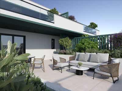 Complex of furnished apartments with a swimming pool and an underground parking, Athens, Greece