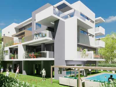 Новая резиденция с бассейном рядом со станцией метро и парком, Кифисия, Греция