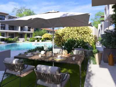 New residence with two swimming pools and lounge areas at 650 meters from the sea, Kallithea, Greece