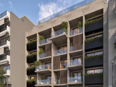 New turnkey apartments in a building with a parking, Koukaki, Athens, Greece