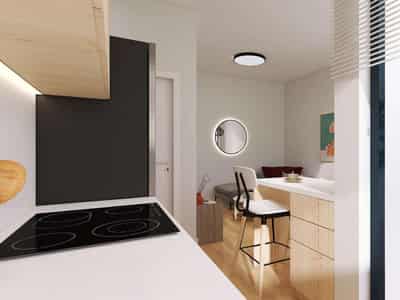 New apartments in a residential complex near Marina Zeas and metro station, Piraeus, Greece