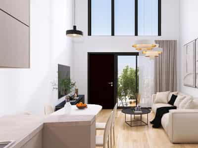 Modern residential complex in Nea Filadelfeia, Athens, Greece