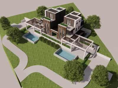 Complex of villas with swimming pools, Nikiti, Greece