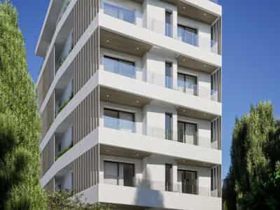 Modern boutique complex with a parking in Alimos, Athens Riviera, Greece